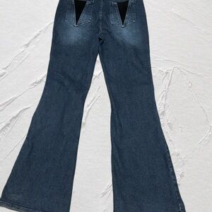 Fashion Nova Dark Blue Flare Jeans